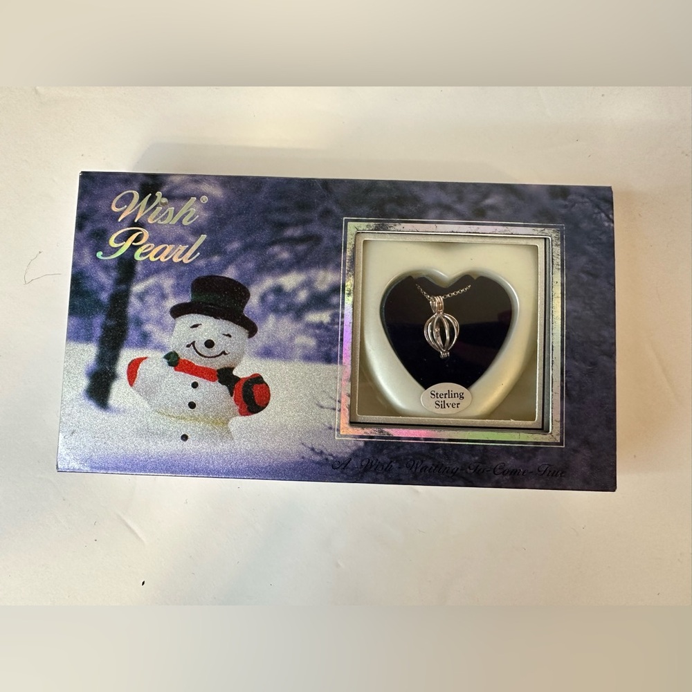 Sterling Silver Heart Locket Cage Pendant - Silver